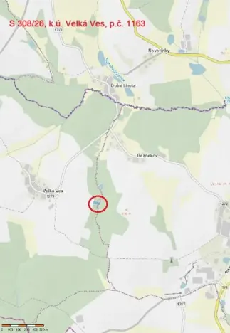 Prodej lesa, Lukavec, 1810 m2