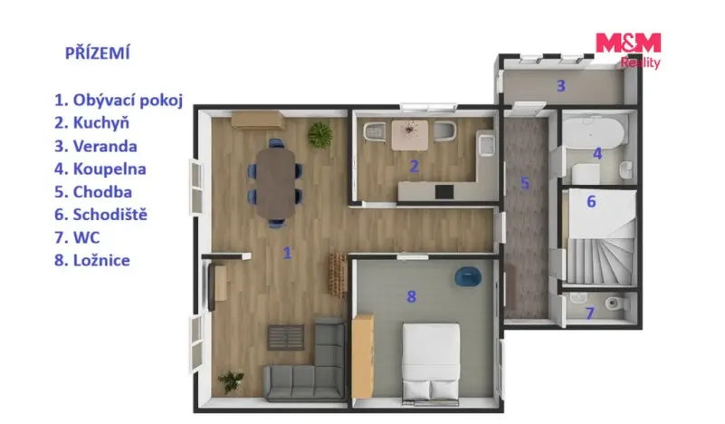 Prodej rodinného domu, Kladno - Kročehlavy, Vrchlického, 163 m2