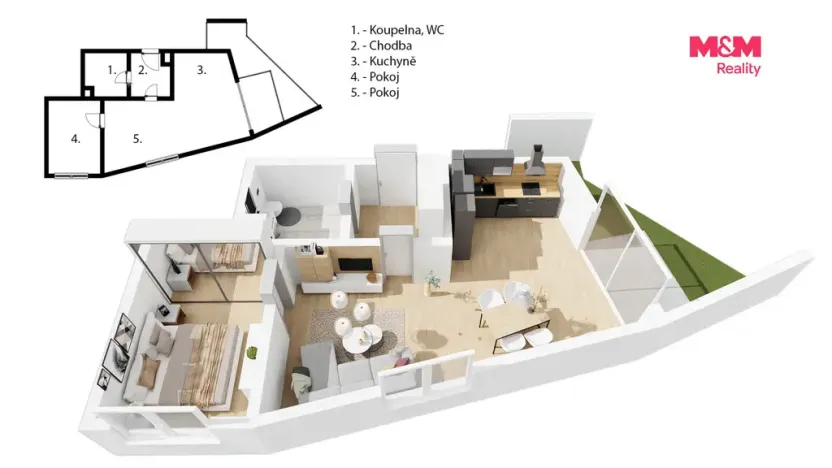 Prodej bytu 2+kk, Praha - Střížkov, Střížkovská, 70 m2