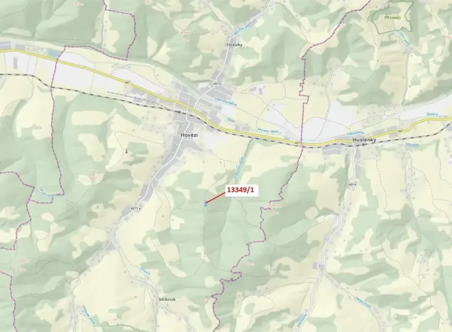 Dražba louky, Hovězí, 1868 m2