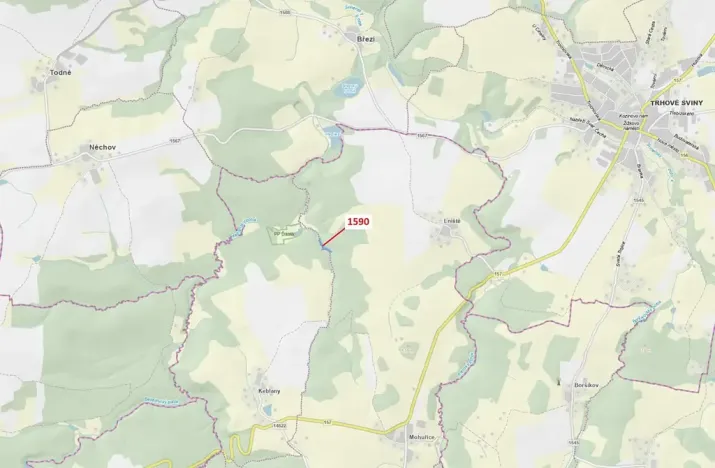 Dražba pozemku, Slavče, 3077 m2