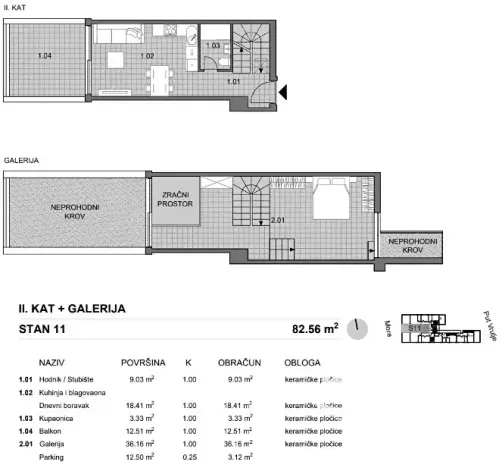 Prodej bytu 2+kk, Povljana, Chorvatsko, 75 m2