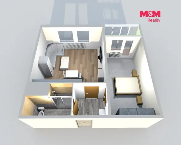 Pronájem bytu 1+1, Česká Lípa, Hradecká, 40 m2