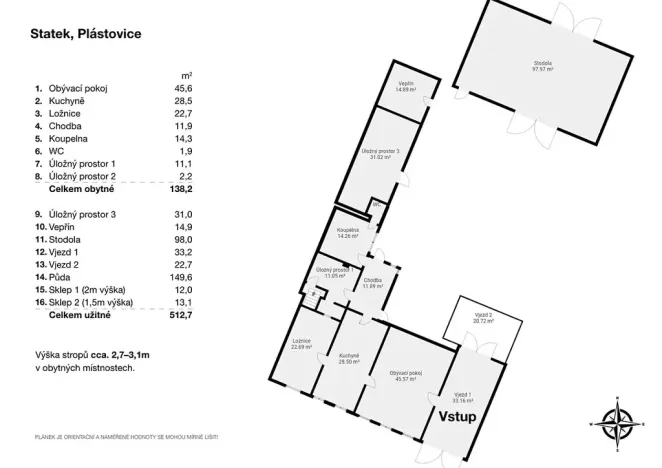 Prodej vícegeneračního domu, Sedlec, 138 m2