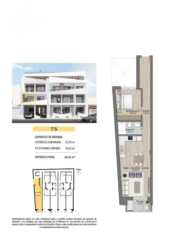 Prodej bytu 2+kk, Torrevieja, Alicante, Španělsko, 61 m2