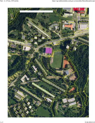 Prodej garážového stání, Brno - Lesná, Loosova, 13 m2