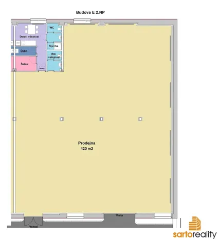 Pronájem obchodního prostoru, Ústí nad Labem, Žižkova, 420 m2
