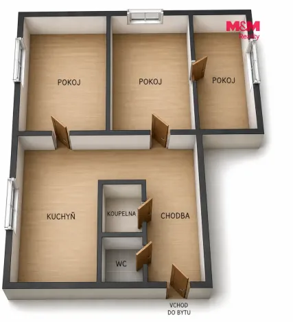 Prodej bytu 3+1, Frýdek-Místek - Místek, Jungmannova, 58 m2