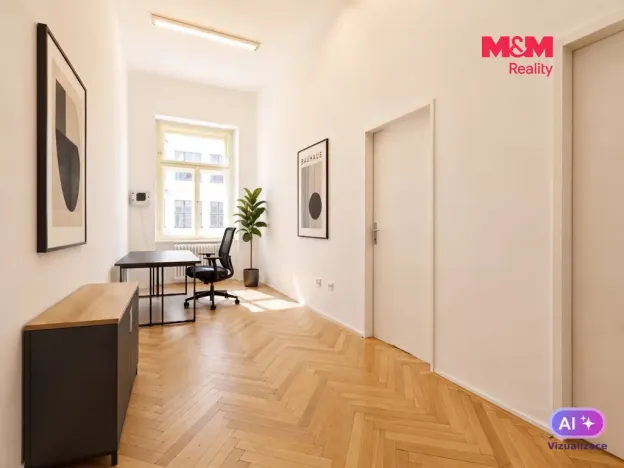 Pronájem kanceláře, Praha - Vinohrady, náměstí Míru, 32 m2