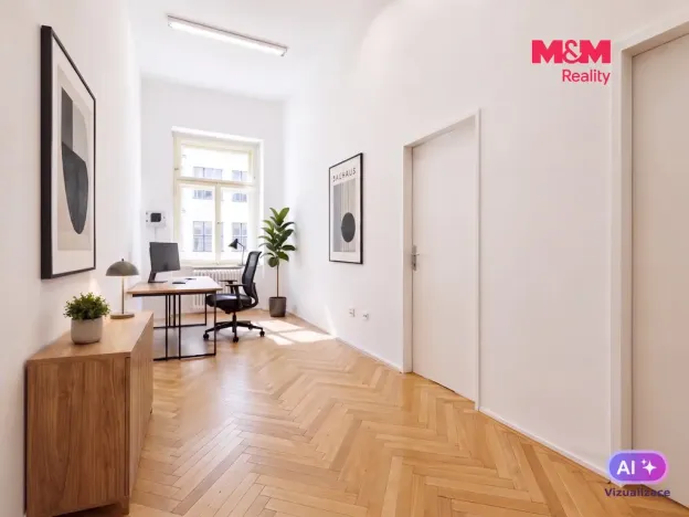 Pronájem kanceláře, Praha - Vinohrady, náměstí Míru, 92 m2