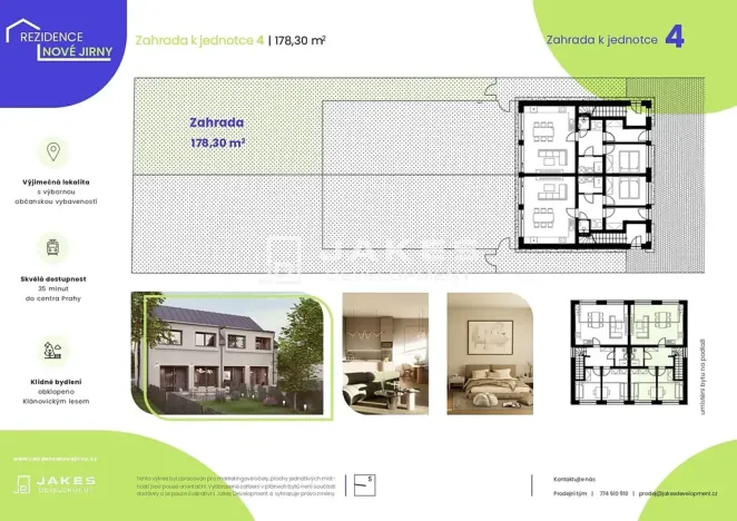 Prodej bytu 3+kk, Jirny, 69 m2