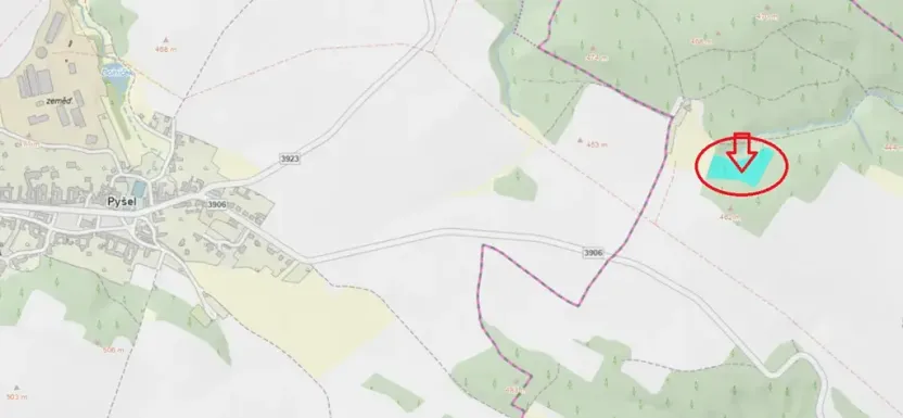 Prodej lesa, Zahrádka, 9270 m2