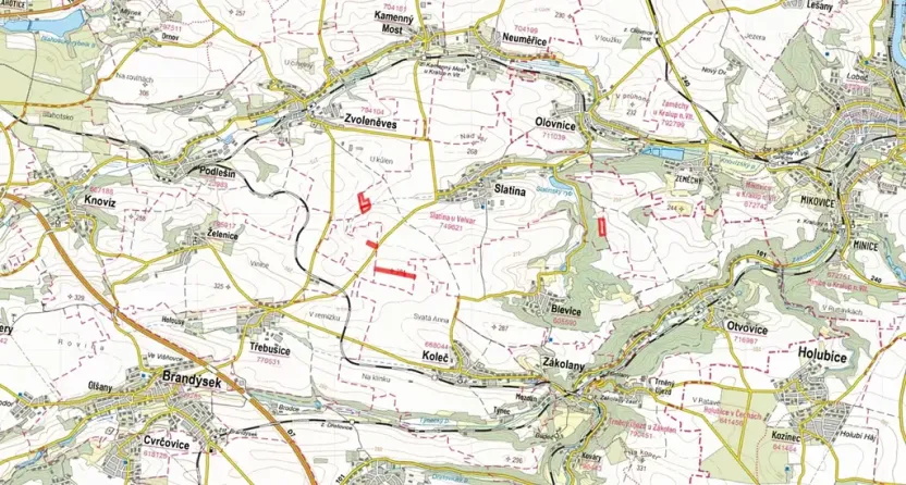 Prodej pole, Slatina, 70796 m2