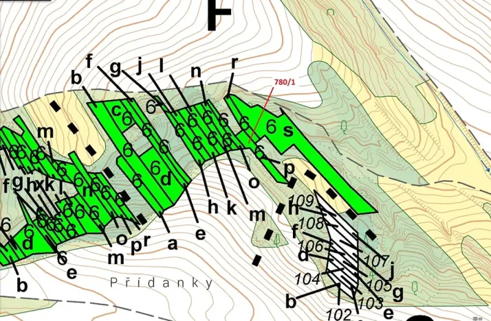 Dražba lesa, Jalubí, 659 m2