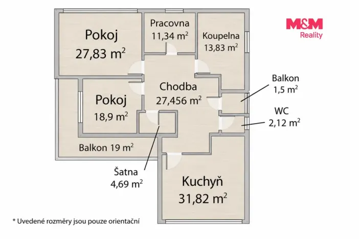 Prodej bytu 3+1, Praha - Újezd nad Lesy, Svojšická, 132 m2