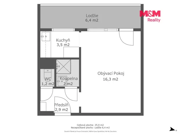 Prodej bytu 1+kk, Kladno - Kročehlavy, Litevská, 27 m2