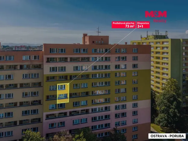 Prodej bytu 3+1, Ostrava - Poruba, Ivana Sekaniny, 73 m2
