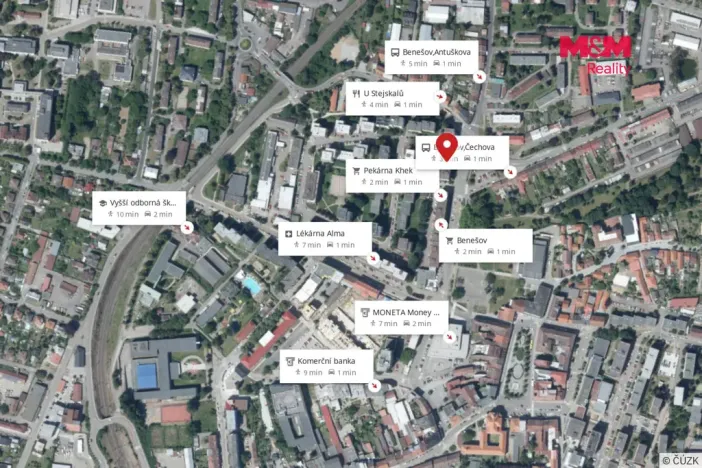 Prodej bytu 2+1, Benešov, Nová Pražská, 62 m2