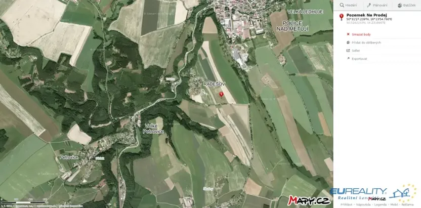Prodej louky, Police nad Metují, 2213 m2