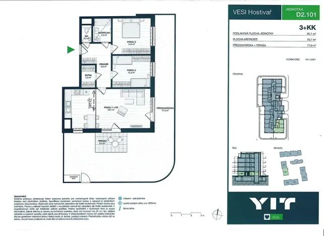 Prodej kanceláře, Praha - Hostivař, Nurmiho, 80 m2