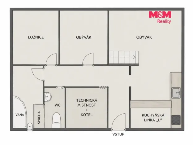 Prodej bytu 4+kk, Horní Lideč, 99 m2