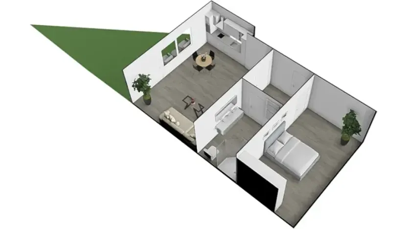 Pronájem bytu 2+kk, Brno, Černohorská, 48 m2