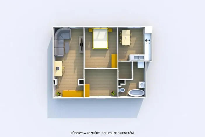 Prodej bytu 2+1, Klatovy, Hálkova, 56 m2