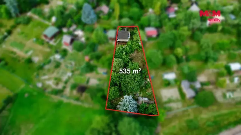 Prodej zahrady, Letohrad, 535 m2