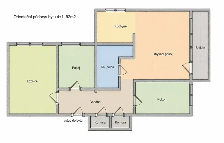Pronájem bytu 4+1, Opava, 17. listopadu, 92 m2