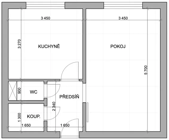 Pronájem bytu 1+1, Praha - Hostivař, plukovníka Mráze, 39 m2