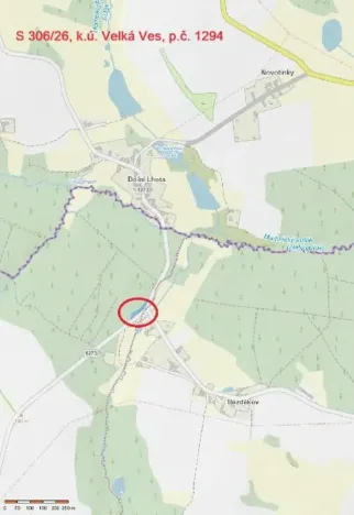 Prodej lesa, Lukavec, 1012 m2