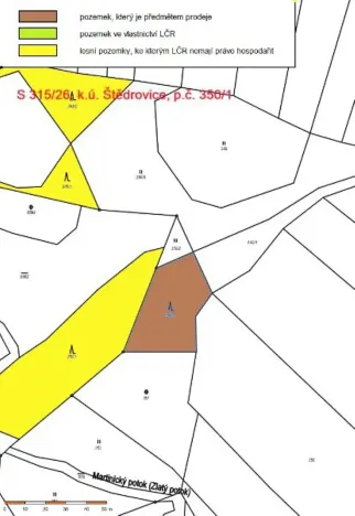 Prodej lesa, Čáslavsko, 1259 m2