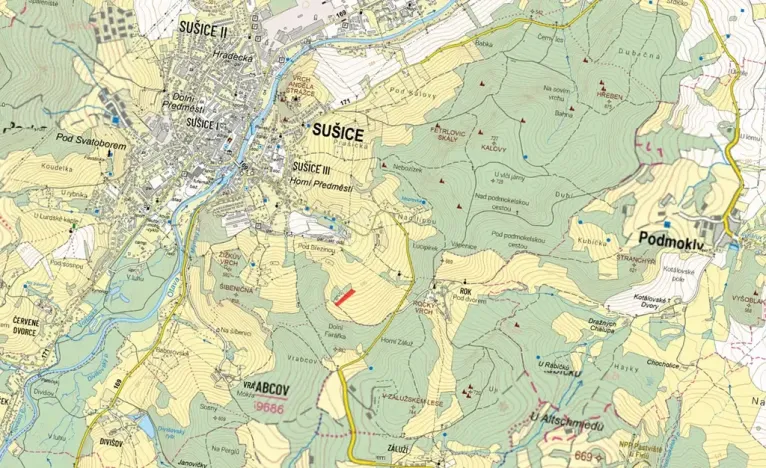 Prodej louky, Zahořany, 10718 m2