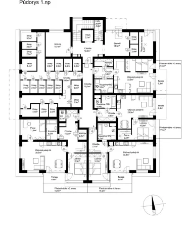 Prodej bytu 2+kk, Lanškroun, Vančurova, 58 m2