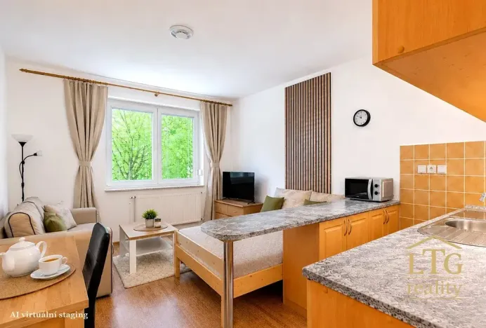 Pronájem bytu 1+kk, Dobšice, V Zahradách, 28 m2
