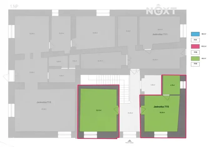Prodej bytu 2+kk, Benátky nad Jizerou, Vaněčkova, 46 m2