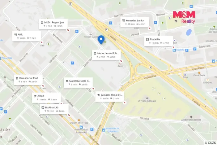 Prodej bytu 1+1, Praha - Michle, Hanusova, 37 m2