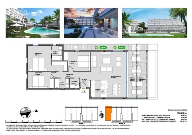 Prodej bytu 4+kk, Cartagena, Murcia, Španělsko, 151 m2