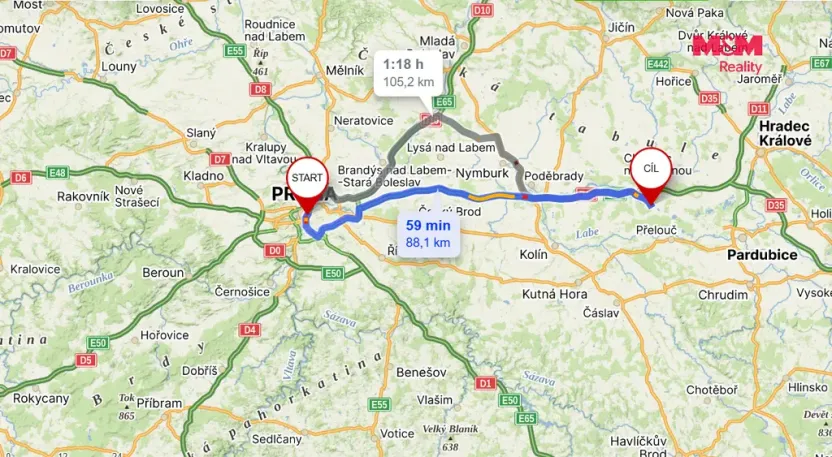 Prodej pozemku pro bydlení, Újezd u Přelouče, 1000 m2