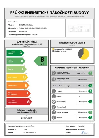 Pronájem bytu 3+kk, Mladá Boleslav - Chrást, 74 m2
