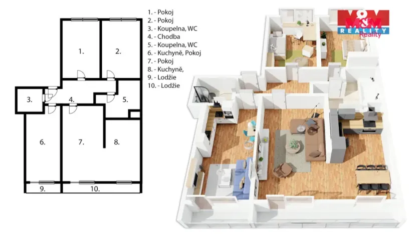 Prodej bytu 4+kk, Praha - Malešice, Niederleho, 92 m2