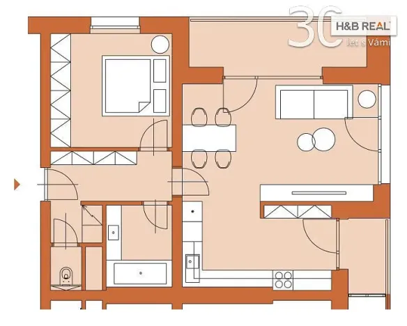 Prodej bytu 2+kk, Halenkov, 62 m2