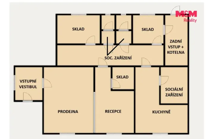 Pronájem obchodního prostoru, Bohumín - Starý Bohumín, Čs. armády, 349 m2