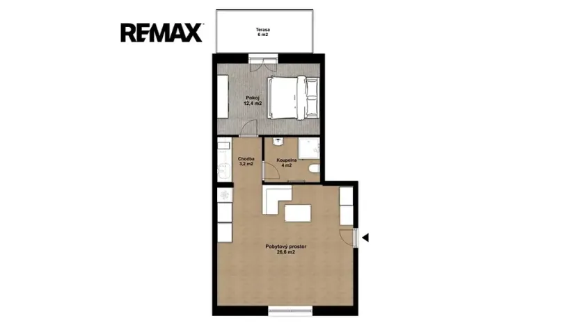 Pronájem bytu 2+kk, Plzeň, Kotíkovská, 47 m2