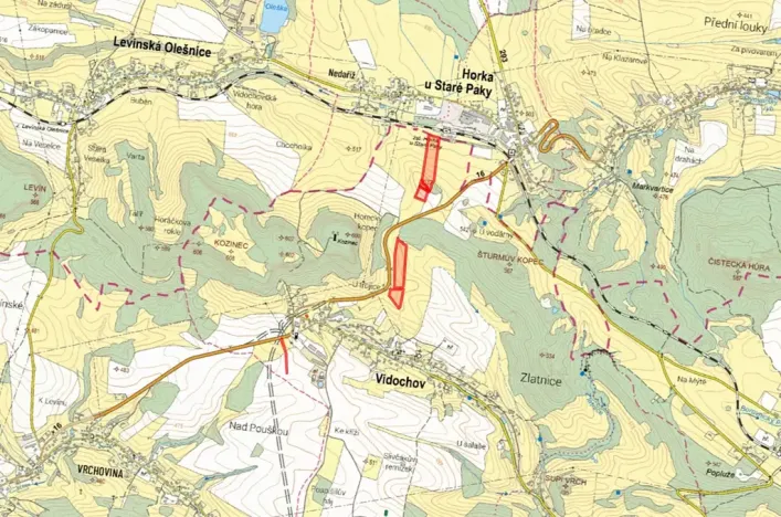 Prodej louky, Vidochov, 16284 m2