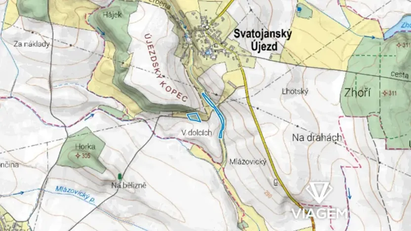 Prodej podílu pole, Svatojanský Újezd, 558 m2