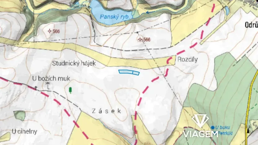 Prodej podílu pole, Rozstání, 541 m2