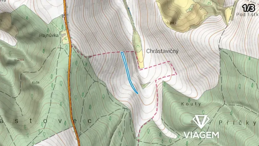 Prodej podílu pole, Strážovice, 973 m2