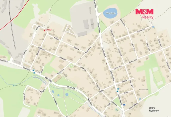 Pronájem garáže, Dolní Rychnov, 20 m2