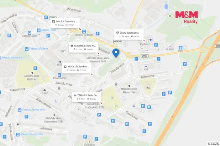 Pronájem bytu 1+kk, Sokolov, Marie Majerové, 20 m2